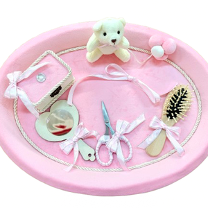 Set tavita mot din catifea si accesorii din lemn, Casa & Stil de viata, Accesorii pentru echipamente de bucatarie, Accesorii de servire, Tavi, tavi de servire, Prelucrarea lemnului, Peticire, ARTYNOS