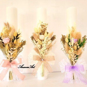 Lumanari de cununie/Lumanari nunta, Accesorii nunta, Materiale decor pentru nunta, Lumanari de nunta si suport lumanari, Aranjament de flori, ARTYNOS