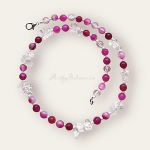 Colier handmade agate Fara zahar - Artynos.ro