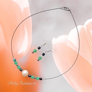 Set handmade Zana verde - Artynos.ro