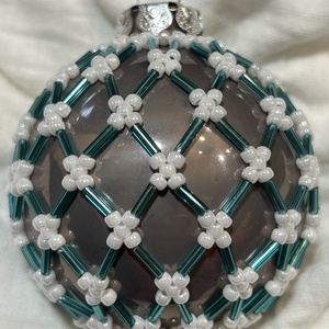 Glob de sticla decorat, Accesorii de Craciun, Decoratiuni de Craciun de casa, Decoratiuni pentru pomul de Craciun, , ARTYNOS