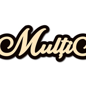 Placuta din MDF cu mesajul La Multi Ani, dimensiuni 60x14 cm, grosime material 5 mm, Accessorii si unelte, Accesorii decorative, Alte accesorii, Prelucrarea lemnului, ARTYNOS