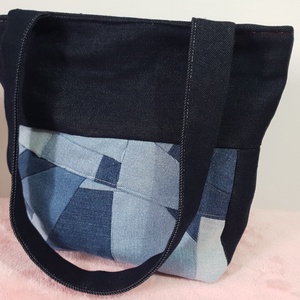 Geanta din denim, Geanta si husa, Genti de umar si genti de mana, Geanta casual, Cusatura, Patchwork, matlasare, ARTYNOS