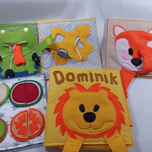 Carte senzoriala pentru bebe si copii 1-6 ani, 4 pagini interactive plus o coperta inetractiva  - Artynos.ro