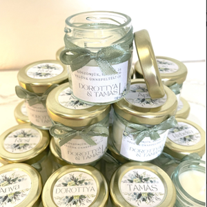 Lumanare din ceara de soia cadou de multumire pentru nunta - 40 ml - Artynos.ro