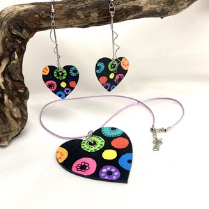Set handmade unicat din lemn- pictat manual - Artynos.ro