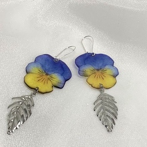 cercei handmade unicat din rasina 00516 - Artynos.ro