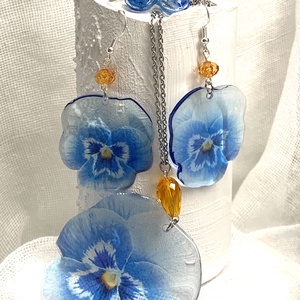 Set bijuterii handmade unicat din rasina 00521 - Artynos.ro