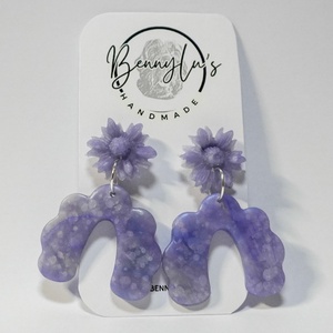 Cercei Handmade Lut Polimeric Lavender - Artynos.ro