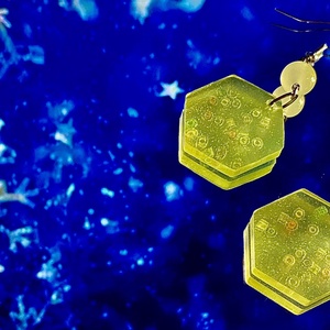 Cercei hexagon, Bijuterii, Cercei, Cercei agatati, Confectionarea bijuteriilor, ARTYNOS