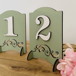 Set numere pentru masa 1-15 (lemn), Accesorii nunta, Materiale decor pentru nunta, Decoratiuni pentru masa de nunta , Prelucrarea lemnului, ARTYNOS