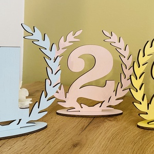 Set numere pentru masa 1-10 , Accesorii nunta, Materiale decor pentru nunta, Decoratiuni pentru masa de nunta , Prelucrarea lemnului, ARTYNOS