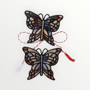 Set Martisoare Fluture Stanied Glass - Artynos.ro