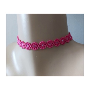 Colier choker cu cristale brodat - Artynos.ro