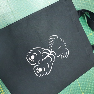 Sacosa Drag de catelusi, Geanta si husa, Geanta pentru cumparaturi, Geanta shopper, geanta tote, geanta textila, Broderie, ARTYNOS
