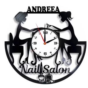 SALON MANICHIURA-ceas de perete(personalizabil) - Artynos.ro