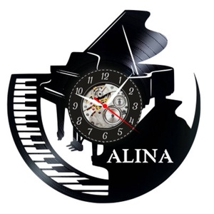 PIANIST-ceas de perete (personalizabil) - Artynos.ro