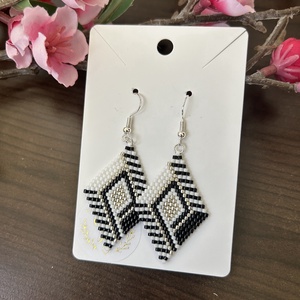 Cercei romb miyuki, DIY - pregateste-ti singur, Modele cu margele, Altele, ARTYNOS