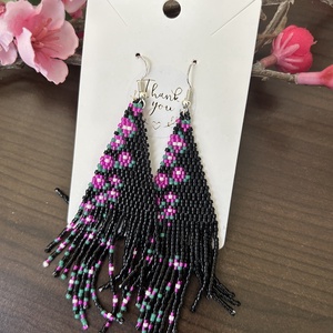 Cercei fucsia miyuki, DIY - pregateste-ti singur, Modele cu margele, Altele, ARTYNOS