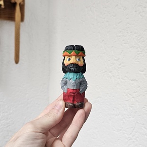Jucarie din Lemn INDIAN Pentru Copii, Arte vizuale si accesorii , Sculptura, Statuie lemn, Prelucrarea lemnului, Sculptura, ARTYNOS