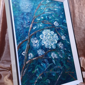Tablou Moonrose, Arte vizuale si accesorii , Picturi, Pictura in ulei, Pictura, ARTYNOS