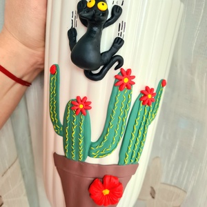 Vaza decorata manual, Casa & Stil de viata, Accesorii pentru echipamente de bucatarie, Accesorii de servire, Cani, Ceramica, ARTYNOS