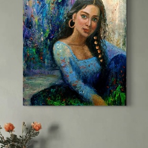 Pictura ulei Rada, Arte vizuale si accesorii , Picturi, Pictura in ulei, Pictura, ARTYNOS