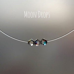 Colier/Choker transparent cu argint 92.5 si Swarovski Elements - Artynos.ro
