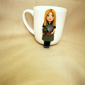 Cana personalizata cu figurina 3d din lut polimeric. Specializare / Meserii, Casa & Stil de viata, Accesorii pentru echipamente de bucatarie, Accesorii de servire, Cani, Plastilina, Sculptura, ARTYNOS