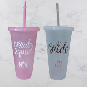 Pahar personalizat pentru petrecerea burlacitelor cu capac si pai - 710 ml, Accesorii nunta, Accesorii si cadouri de burlaci, Altele, Fotografie, grafica, desen, ilustratie, ARTYNOS