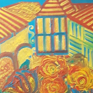 Din seria Sate 2, Arte vizuale si accesorii , Picturi, Pictura acrilica, Pictura, ARTYNOS