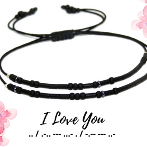 Set cuplu bratari cod Morse. Bratari personalizate, Bijuterii, Bratari, Bratara cu margele, Altele, ARTYNOS