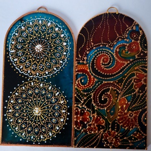 Pictura pe sticla , Accessorii si unelte, Obiecte de decorare, Sticla, Arta de sticla, Obiecte pictate, ARTYNOS