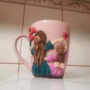Cana personalizata din fimo nasa si fina , Casa & Stil de viata, Accesorii pentru echipamente de bucatarie, Accesorii de servire, Cani, Altele, Plastilina, ARTYNOS