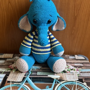 Elefantelul albastru, Jucarii si echipamente pentru copii, Jucarii si accesorii pentru copii, Papusi de joaca, Crosetat, Broderie, ARTYNOS