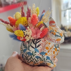 Iepuras Paste decorat cu flori uscate - Artynos.ro