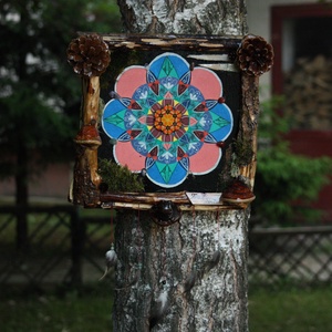 Tablou Natural Licheni Muschi Mandala - Artynos.ro