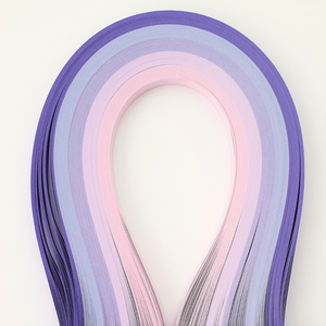 Hartie quilling mov 5 nuante 1 mm/3 mm/5 mm, pentru bijuterii, tablouri, decoratiuni Craciun, A04, Accessorii si unelte, Hartie, Alte hartii, Arta de hartie, ARTYNOS