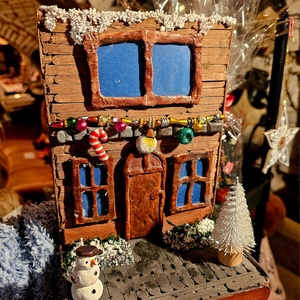 Fatada Decorativa Magazin de jucarii , Accesorii de Craciun, Decoratiuni de Craciun de casa, Aranjarea mesei festive, Lucrare cu argila, Obiecte pictate, ARTYNOS