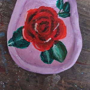 Tavite de bijuterii, Accessorii si unelte, DIY (descrieri), Pachet de unitati, , Tavita cu model de trandafir facuta din clay, ARTYNOS