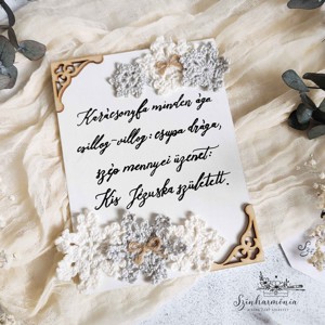 Placa de Craciun cu poem - S-a nascut un copilas Iisus - LIMITED, Accesorii de Craciun, Decoratiuni de Craciun de casa, Decoratiuni pentru casa de Craciun, , ARTYNOS