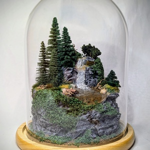 Diorama La cascada, Casa & Stil de viata, Accesorii pentru decorat casa, Decoratiuni de masa si decoratiuni pentru rafturi , Florarii si gradini de sticle, , ARTYNOS