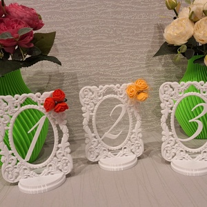 Carduri cu numere nunta, Accesorii nunta, Invitatii si felicitari de nunta, Carduri de asezare nunta , Altele, Aranjament de flori, ARTYNOS