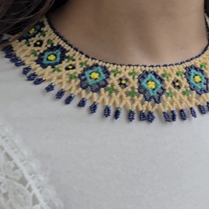 Colier Netting, Bijuterii, Coliere, Coliere cu margele, Confectionarea bijuteriilor, ARTYNOS