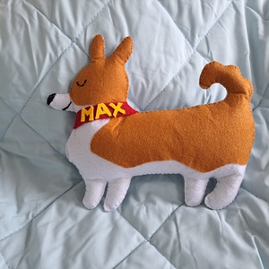 Jucarie sau decoratiune catel Corgi, Jucarii si echipamente pentru copii, Plusuri, Caine de plus, Cusatura, ARTYNOS