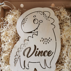 Lampa de veghe cu dinozaur pentru copii - personalizat  - Artynos.ro