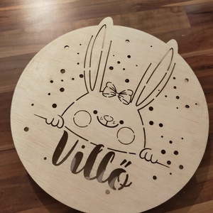 Lampa de veghe cu iepuras pentru copii - personalizat - Artynos.ro