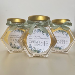 Cadou de multumire pentru nunta cu miere - Hexagon in picioare - 50 ml, Accesorii nunta, Amintiri si cadouri de nunta, Cadouri de bun venit nunta, , ARTYNOS