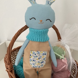 Iepuras cusut handmade, Jucarii si echipamente pentru copii, Plusuri, Iepure de plus, Broderie, Cusatura, ARTYNOS