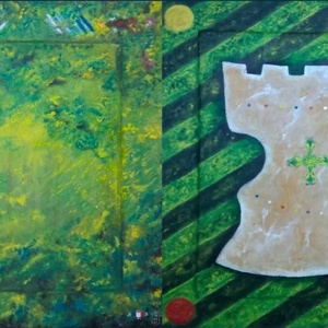 Scut cu nestemate si poiana fermecata - tablou fata verso pe lemn masiv, Casa & Stil de viata, Accesorii pentru decorat casa, Picturi murale, Panouri si tablouri, panouri decorative, , ARTYNOS